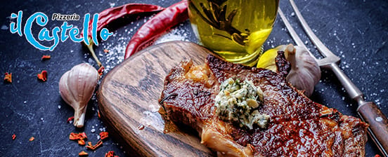 3-Gang-Dinner mit Rindsentrecôte