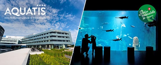 4-Sterne-Hotel Aquatis in Lausanne und AQUATIS Aquarium-Vivarium