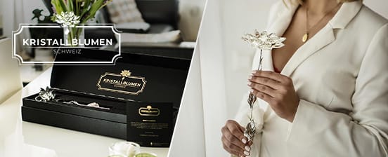 Kristallblumen inkl. Geschenkverpackung